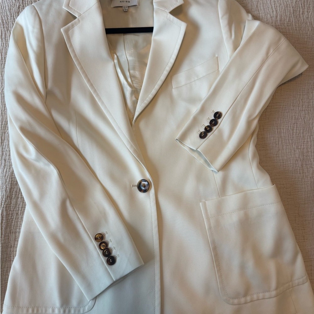Reiss Cream Women's Blazer & Trousers - Picture 4 of 6
